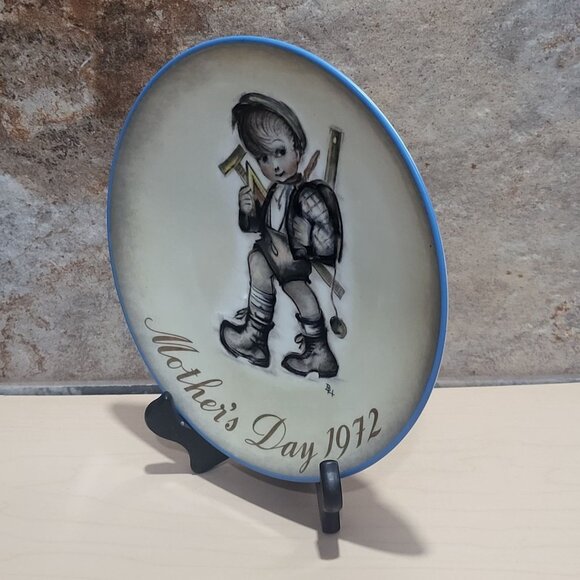 Schmid Hummel Mothers Day 1972 Limited Edition Decorative Wall Hanging Plate - Picture 9 of 11